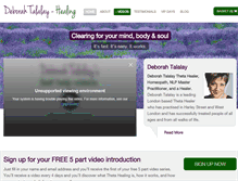 Tablet Screenshot of deborahtalalayhealing.com